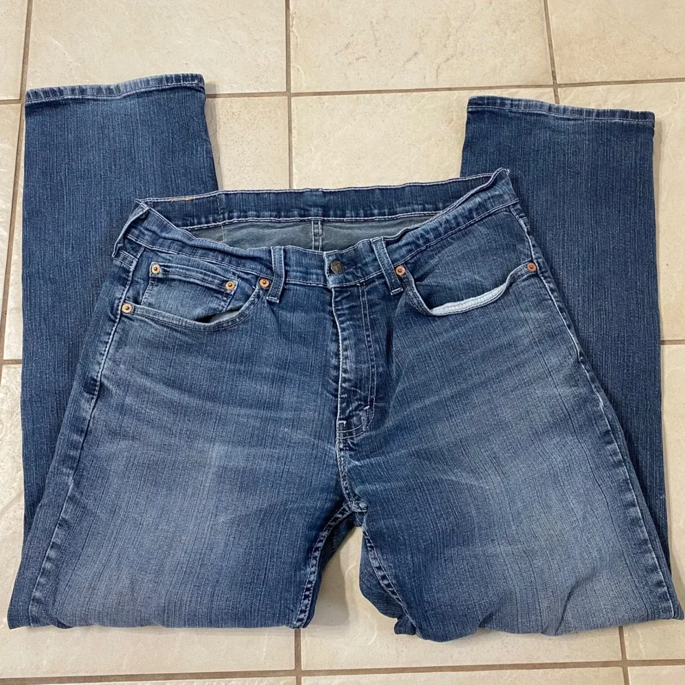 Levi Strauss Co 559 Jeans Mens W33 L30 Blue Denim Straight Fit Casual Pants